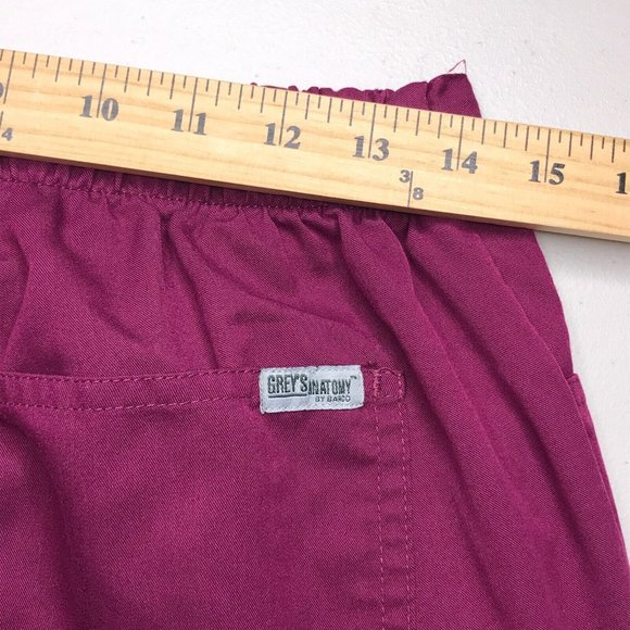 Barco Greys Anatomy Womens Scrub Pants Medium Purple Pull On Bottoms Pockets - Picture 4 of 15